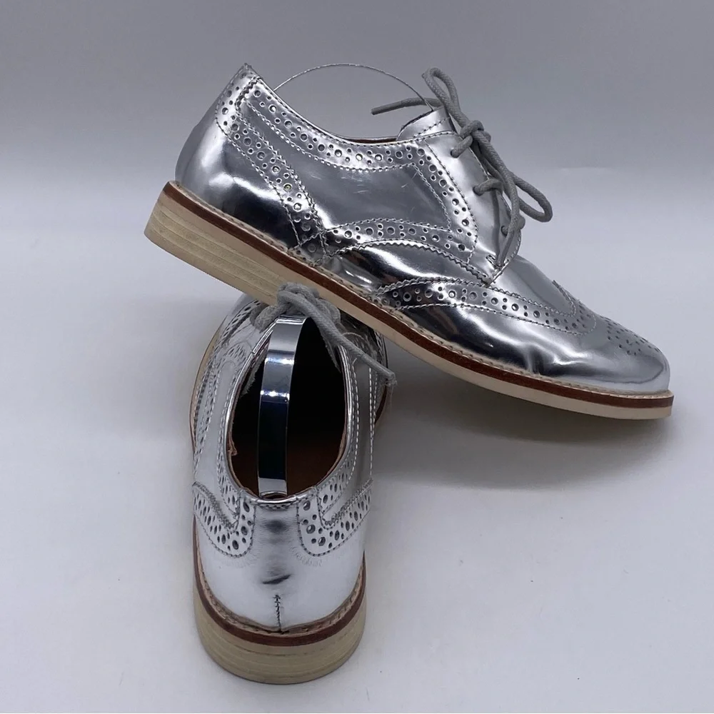 NWB Polo RL Big Kids Wing Tip Oxford size 3.5
